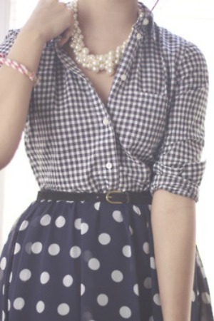 polka dots and gingham